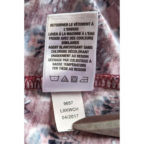 Aeropostale PRINCE & FOX Red & Blue Floral Romper 9657 Size M - Picture 6 of 8